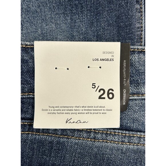 KanCan Devika Mid Rise Boyfriend Jeans in Dark Wash - Sz 5/26 - NWT - Picture 7 of 10